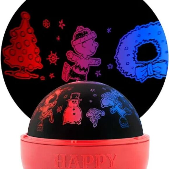 Charlie Brown Snoopy Christmas Light Show LED Projector - Picture 1 of 6